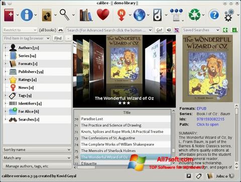 Скріншот Calibre для Windows 7