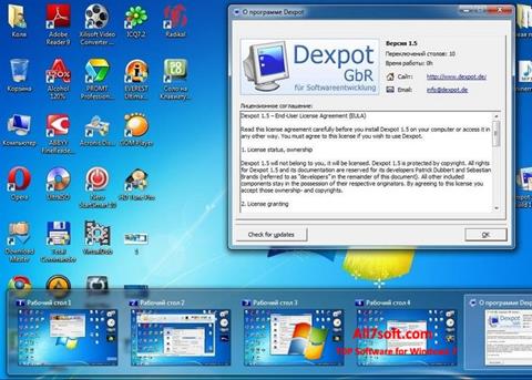 Скріншот Dexpot для Windows 7
