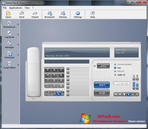 Скріншот VentaFax для Windows 7