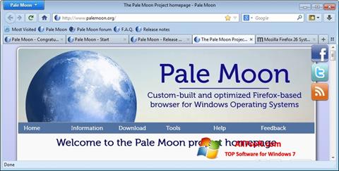 Скріншот Pale Moon для Windows 7