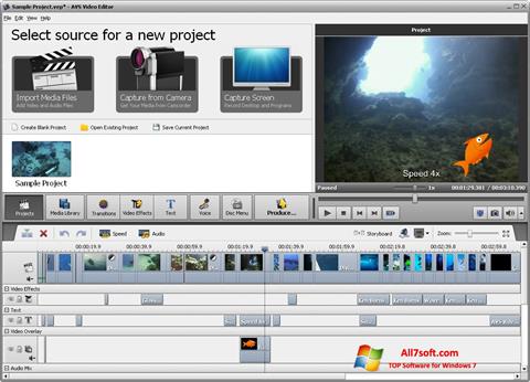 Скріншот AVS Video Editor для Windows 7