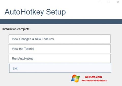 Скріншот AutoHotkey для Windows 7