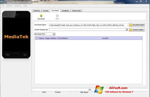 Скріншот FlashTool для Windows 7