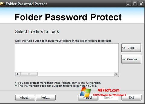 Скріншот Password Protect USB для Windows 7