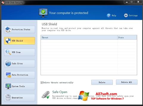 Скріншот USB Disk Security для Windows 7