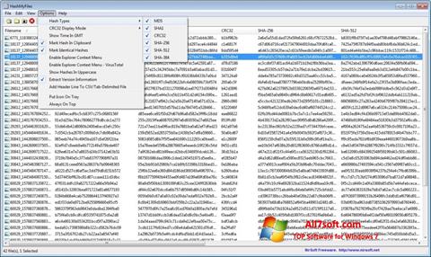 Скріншот HashMyFiles для Windows 7