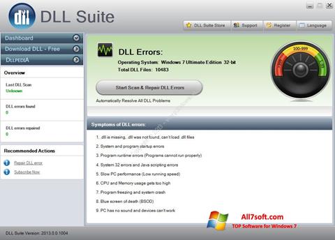 Скріншот DLL Suite для Windows 7