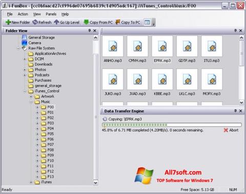 Скріншот iFunBox для Windows 7