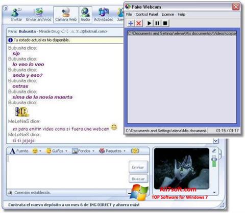 Скріншот Fake Webcam для Windows 7
