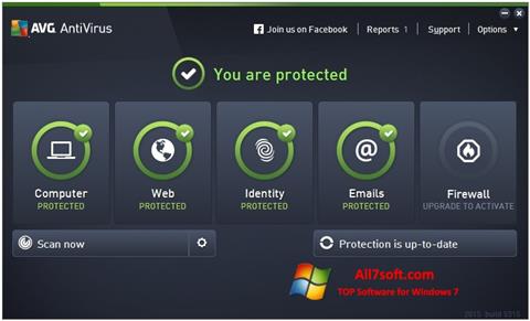 Скріншот AVG AntiVirus Pro для Windows 7