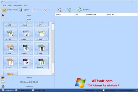 Скріншот Format Factory для Windows 7