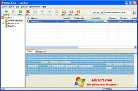Скріншот FlashGet для Windows 7